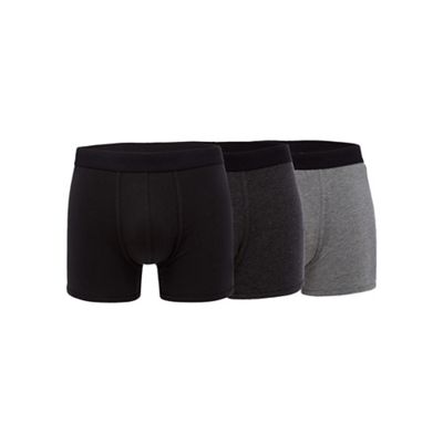 Pack of three multi-coloured hipster trunks